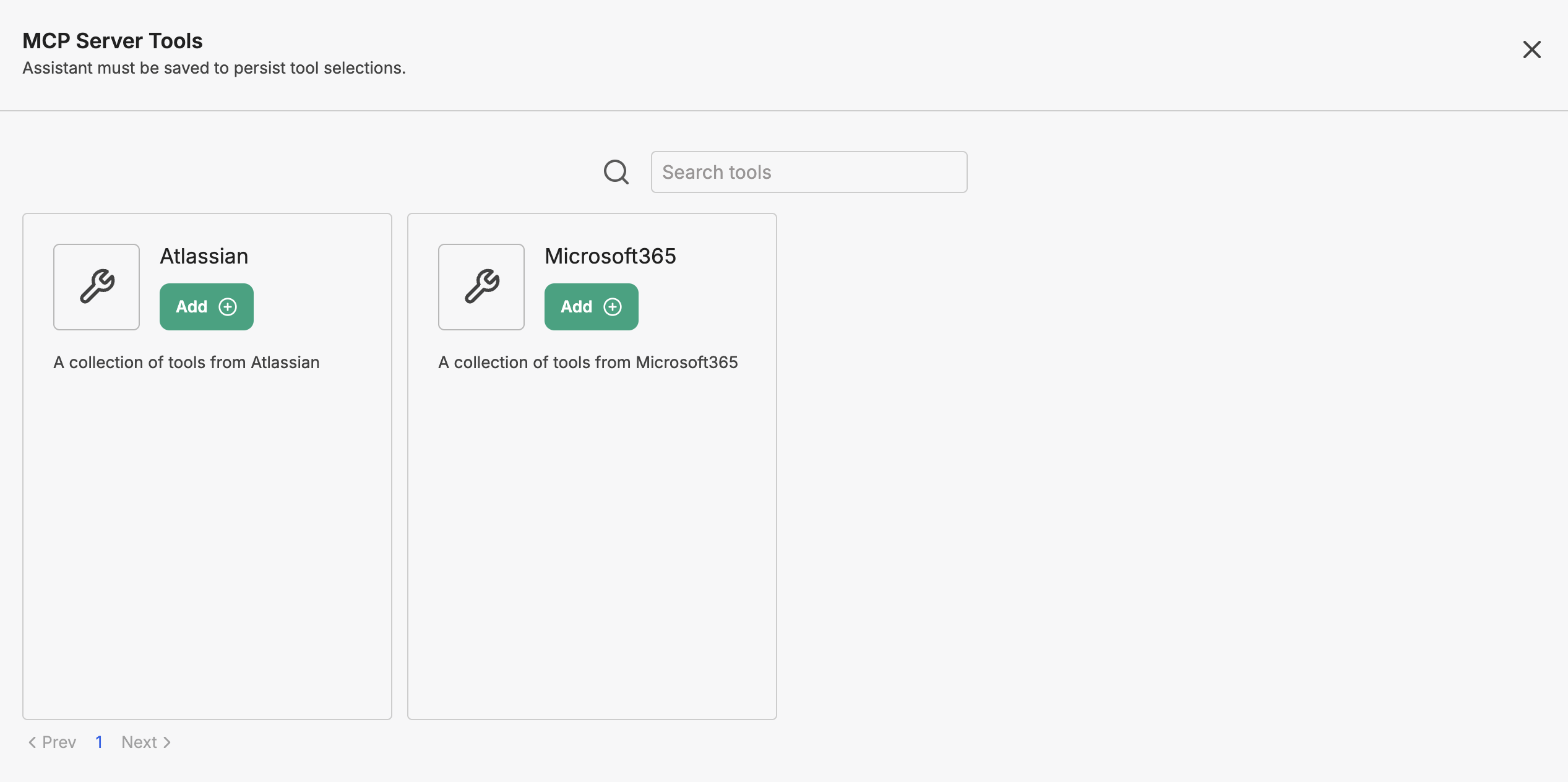MCP tools in the Agent Builder